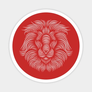 lion silhouette Magnet